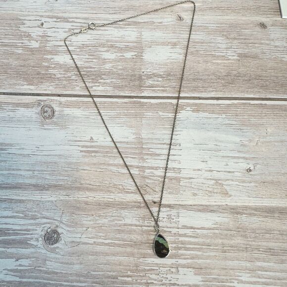 950 Silver Morpho And Red Butterfly Two Sided Pendant Necklace Fairycore Whimsy - Picture 9 of 16